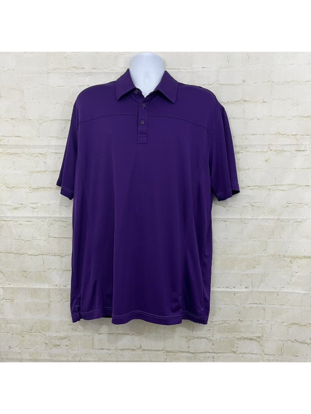 Hollas Purple Golf Athletic Short Sleeve Polo